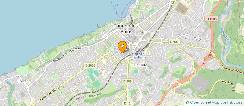localisation de l'entreprise COPR LE SIMPLON à THONON-LES-BAINS