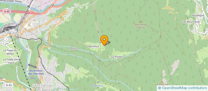 localisation de l'entreprise COPR LE SOLOLIEU  LES CONTAMINES-MONTJOIE