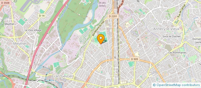 localisation de l'entreprise COPR LE SPORTING  ANNECY