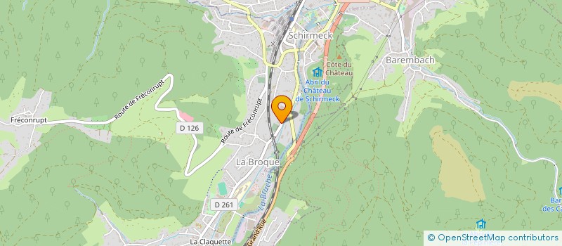 localisation de l'entreprise COPR LE STADE  LA BROQUE