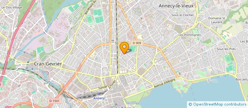 localisation de l'entreprise COPR LE VERLAINE  ANNECY