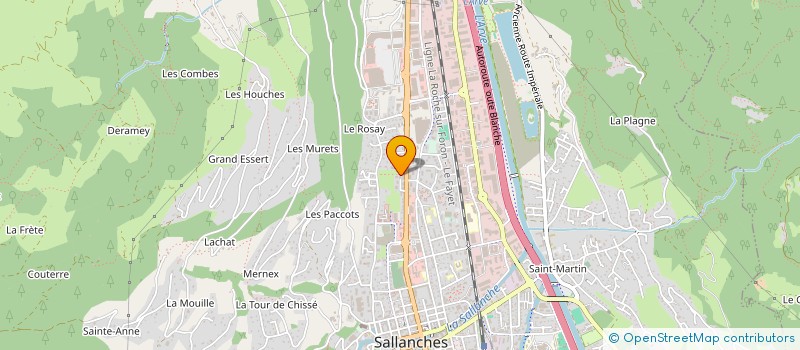 localisation de l'entreprise COPR LE WARENS A SALLANCHES  SALLANCHES