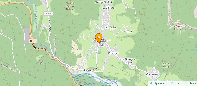 localisation de l'entreprise COPR LES ANCOLYS  SERRAVAL