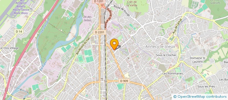 localisation de l'entreprise COPR LES ANEMONES  ANNECY