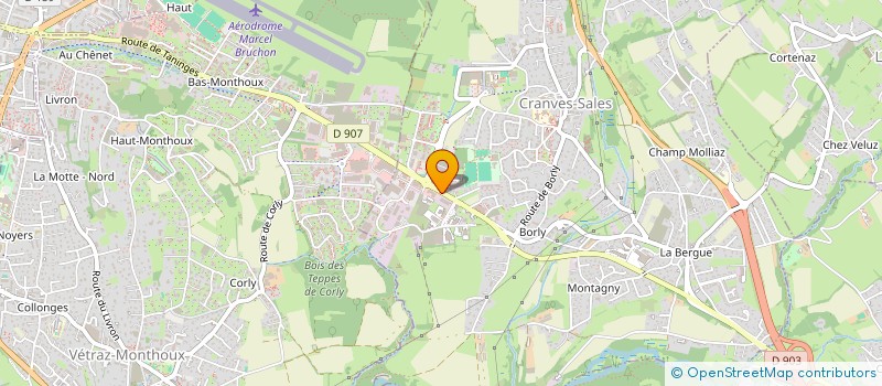 localisation de l'entreprise COPR LES ARELLES  CRANVES-SALES