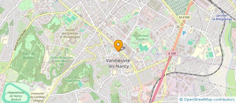localisation de l'entreprise COPR LES AUTOURS  VANDUVRE-LES-NANCY