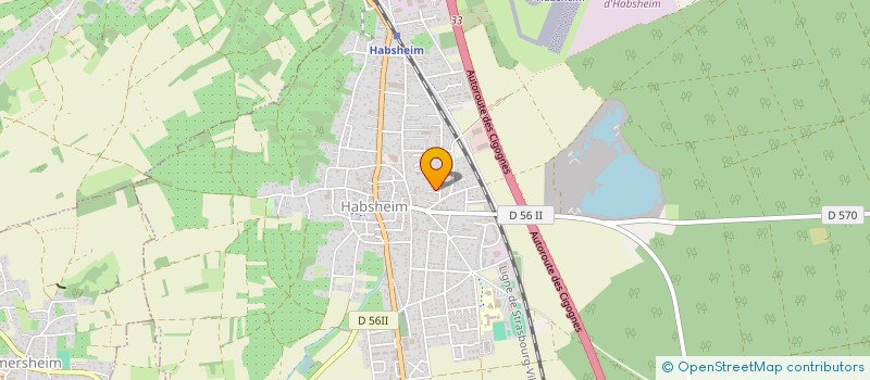 localisation de l'entreprise COPR LES BLEUETS  HABSHEIM