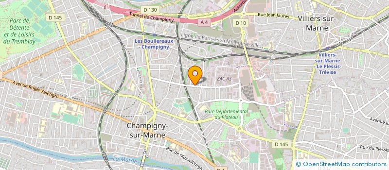 localisation de l'entreprise COPR LES BUISSONS  CHAMPIGNY-SUR-MARNE