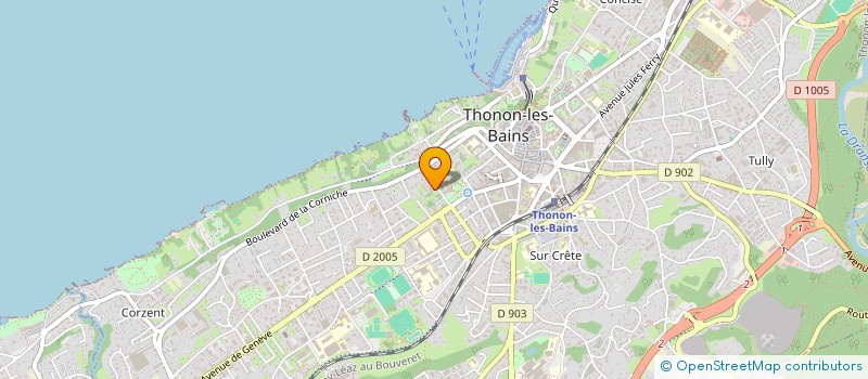 localisation de l'entreprise COPR LES CEDRES à THONON-LES-BAINS
