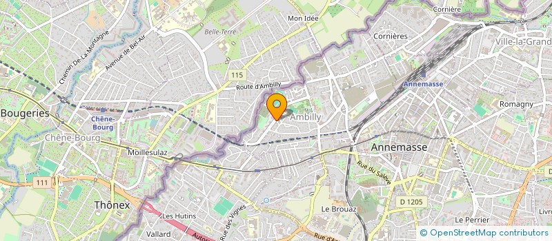 localisation de l'entreprise COPR LES CEDRES  AMBILLY