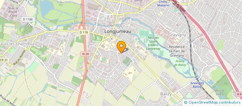 localisation de l'entreprise COPR LES COTEAUX RUE DU DR ROUX 91160 LONGJUMEAU à LONGJUMEAU