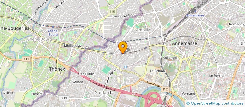 localisation de l'entreprise COPR LES DUCS DE SAVOIE  GAILLARD