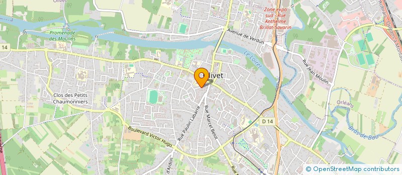 localisation de l'entreprise COPR LES ECOLES à OLIVET