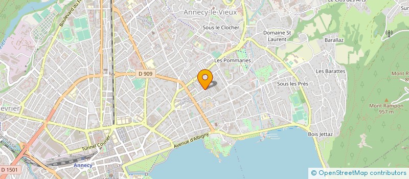 localisation de l'entreprise COPR LES EGLANTINES  ANNECY