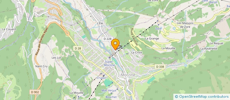 localisation de l'entreprise COPR LES EGRALETS 1  MORZINE