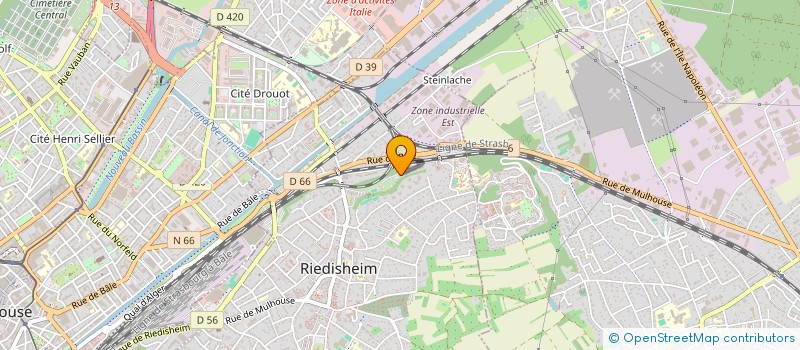 localisation de l'entreprise COPR LES GENETS  RIEDISHEIM