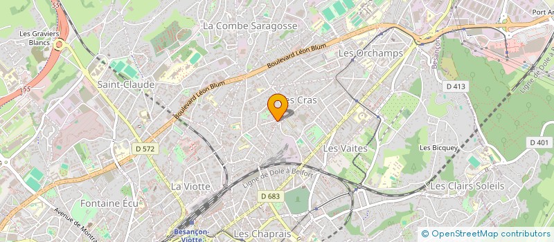 localisation de l'entreprise COPR LES GENTIANES à BESANCON