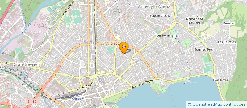 localisation de l'entreprise COPR LES GLIERES  ANNECY