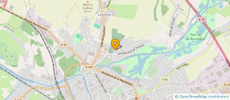 localisation de l'entreprise COPR. LES HAUTS DE LA BOUVAQUE à ABBEVILLE