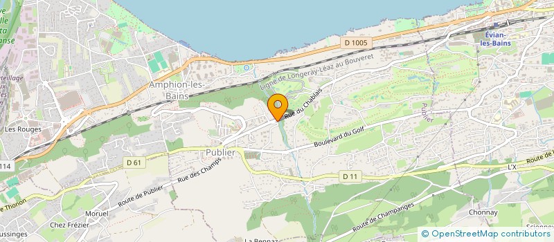 localisation de l'entreprise COPR LES HERMONES  PUBLIER