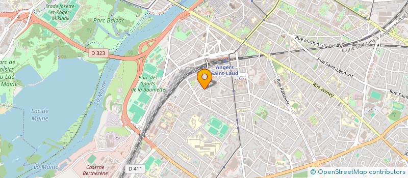 localisation de l'entreprise COPR LES JARDINS DE FREMUR à ANGERS