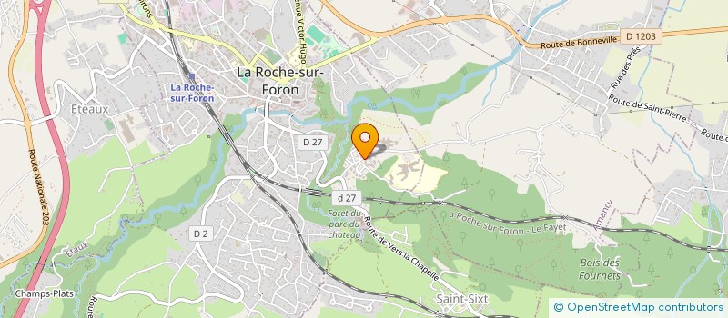 localisation de l'entreprise COPR LES JARDINS DE PARNAL  LA ROCHE-SUR-FORON