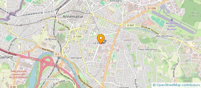 localisation de l'entreprise COPR LES JARDINS DU PERRIER  ANNEMASSE