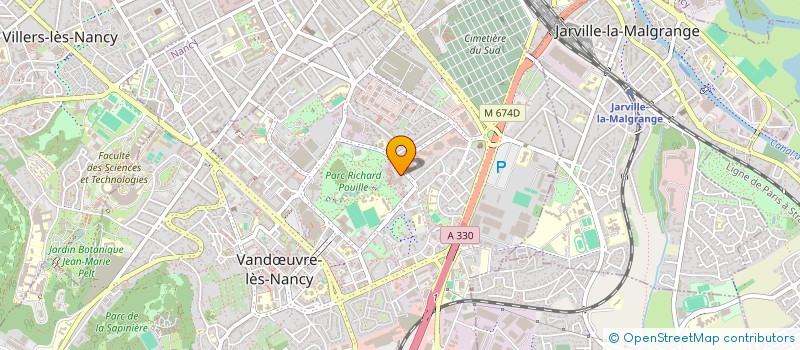 localisation de l'entreprise COPR LES LINOTTES  VANDUVRE-LES-NANCY