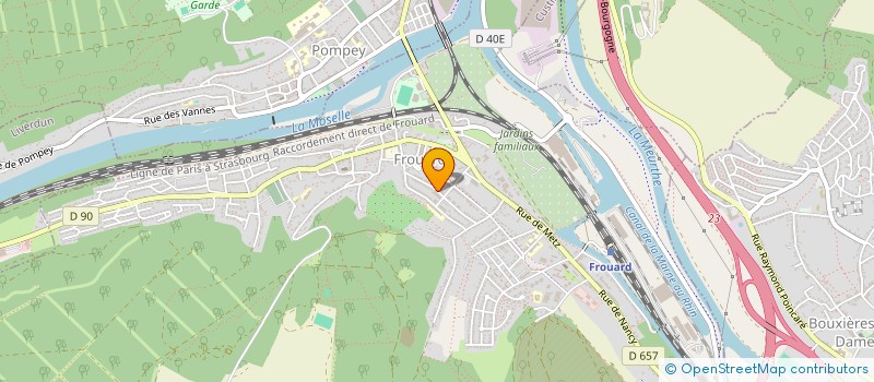 localisation de l'entreprise COPR LES MARGUERITES  FROUARD