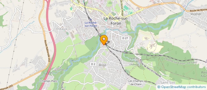 localisation de l'entreprise COPR LES MELEZES  LA ROCHE-SUR-FORON