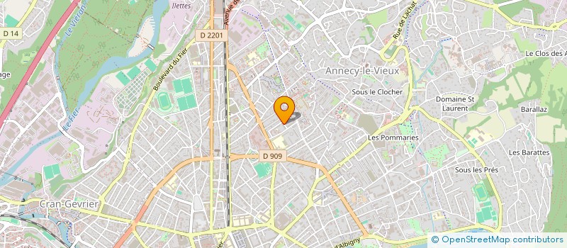 localisation de l'entreprise COPR LES MELEZES B SEPT  ANNECY