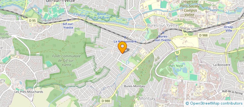 localisation de l'entreprise COPR LES MONTS LORIES 55 R HACQUINIERE 91 BURES SUR YVETTE  BURES-SUR-YVETTE