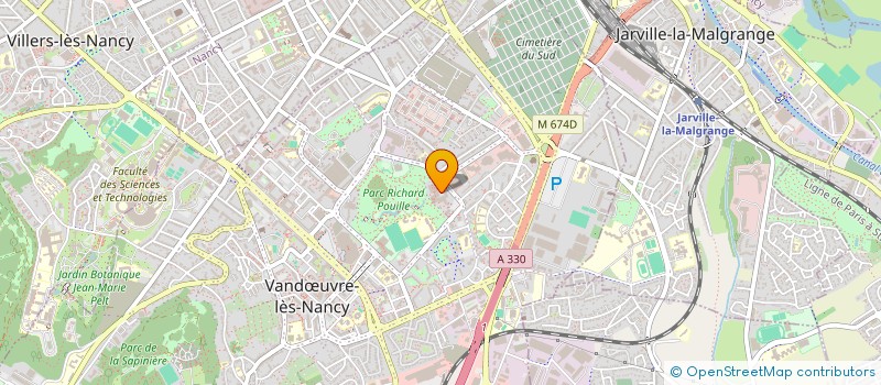 localisation de l'entreprise COPR LES ORTOLANS  VANDUVRE-LES-NANCY