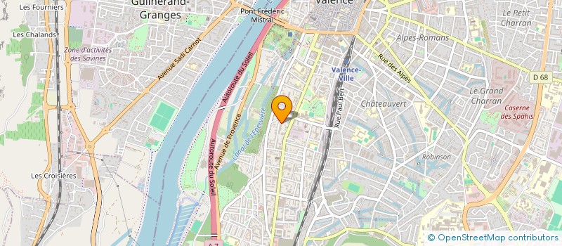 localisation de l'entreprise COPR LES PERVENCHES  VALENCE