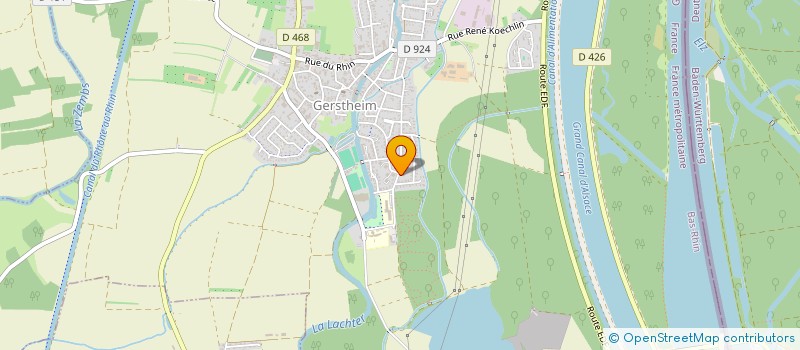 localisation de l'entreprise COPR LES PEUPLIERS  GERSTHEIM