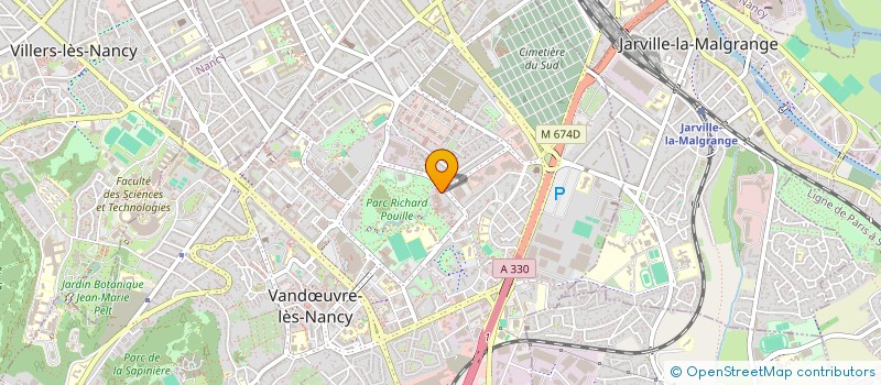 localisation de l'entreprise COPR LES PIES  VANDUVRE-LES-NANCY