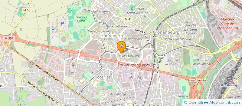 localisation de l'entreprise COPR LES PLEIADES  STRASBOURG