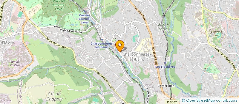 localisation de l'entreprise COPR LES POSIERES  CHARBONNIERES-LES-BAINS