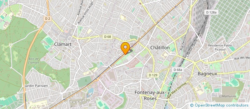 localisation de l'entreprise COPR LES RESIDENTIELLES D OR CHATILLON 119 AV DE VERDUN 92 CHATILLON à CHATILLON