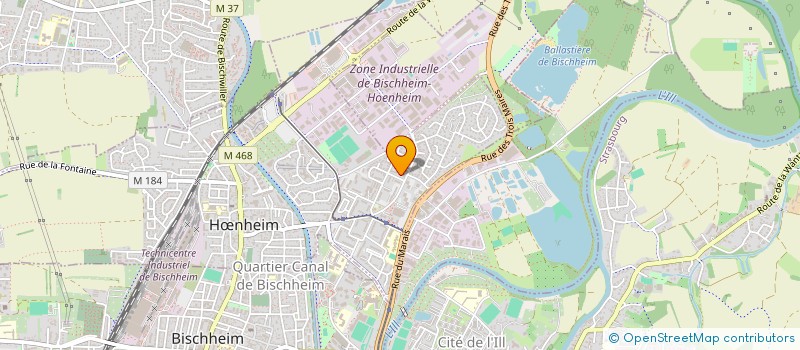 localisation de l'entreprise COPR LES SAULES  HNHEIM