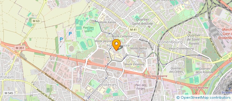 localisation de l'entreprise COPR LES SORBIERS à STRASBOURG