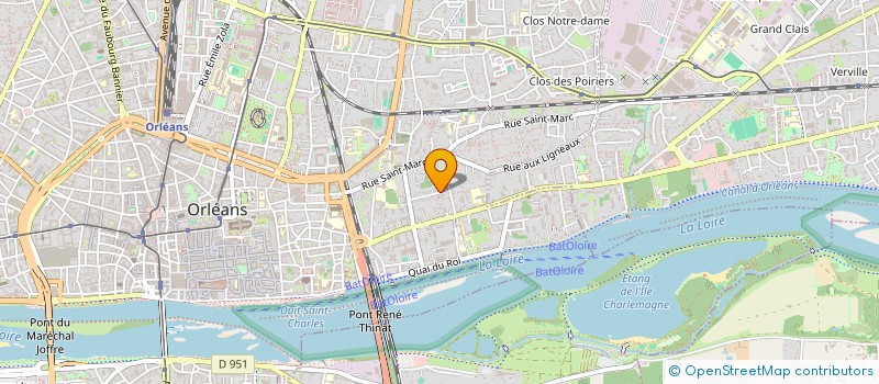 localisation de l'entreprise COPR LES TROIS MATS  ORLEANS
