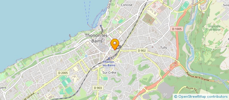 localisation de l'entreprise COPR LES VALLEES à THONON-LES-BAINS