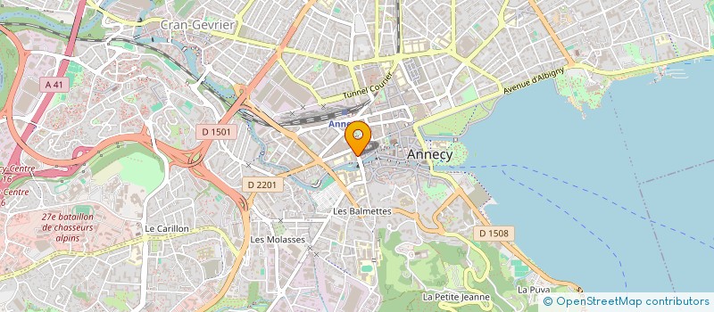 localisation de l'entreprise COPR LOUIS LACHENAL  ANNECY