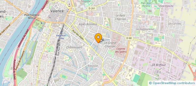 localisation de l'entreprise COPR MAISON JAUNE  VALENCE