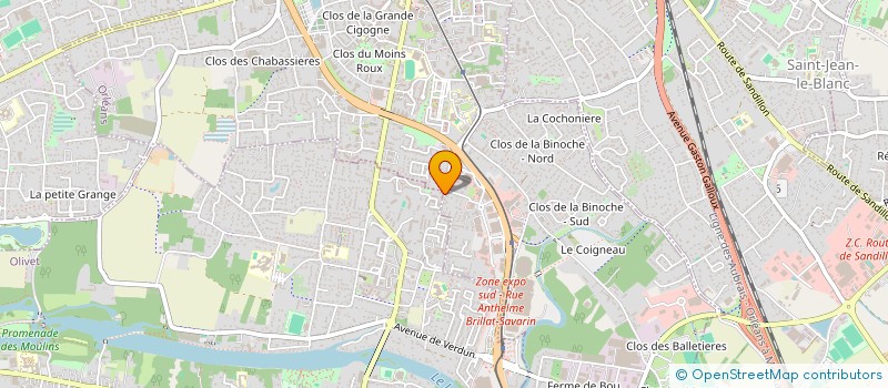 localisation de l'entreprise COPR MANOIR DE LA MOUILLERE  ORLEANS