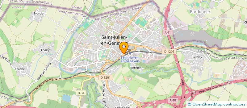 localisation de l'entreprise COPR MARRONNIERS  SAINT-JULIEN-EN-GENEVOIS