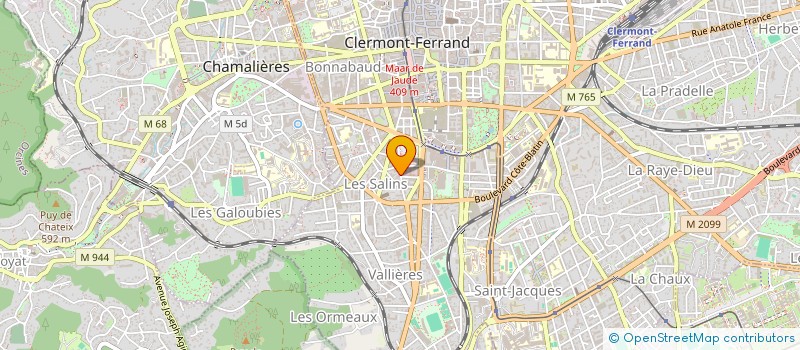 localisation de l'entreprise COPR.MARX DORMOY  CLERMONT-FERRAND