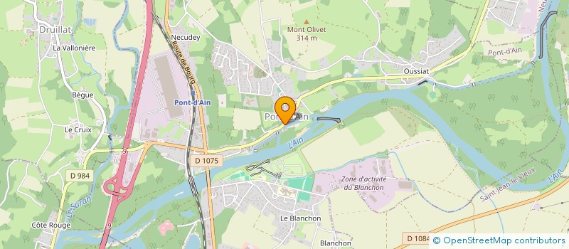 localisation de l'entreprise COPR MINOTERIE CONVERT à PONT-D'AIN
