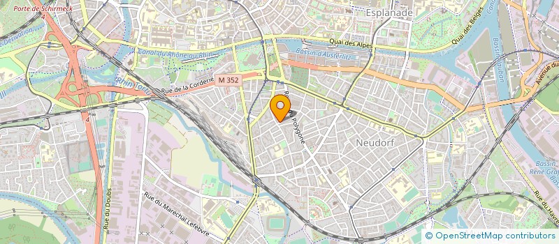localisation de l'entreprise COPR MULHOUSE 1 à STRASBOURG